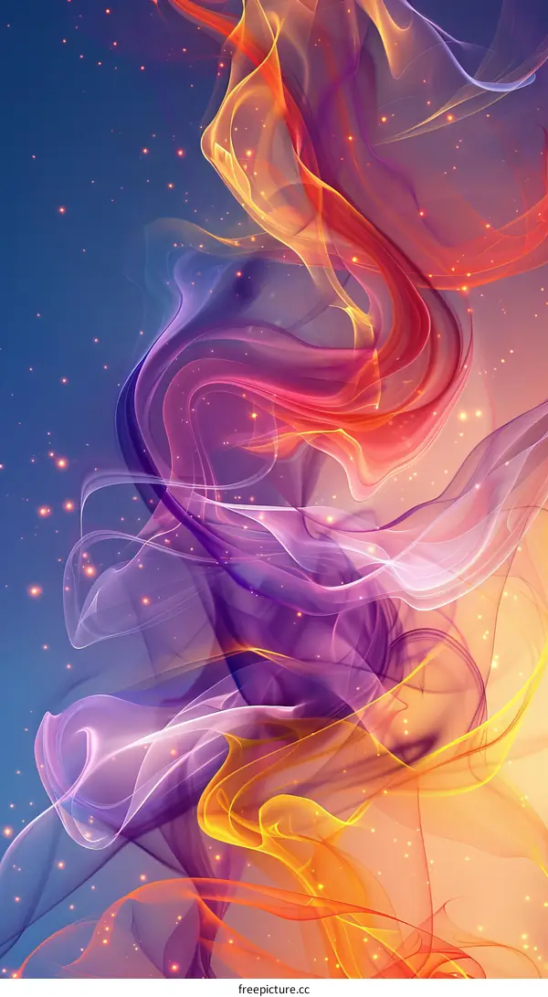 Abstract Colorful Smoke Background
