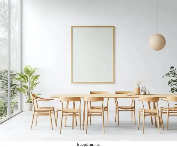 Modern Minimalist Dining Room Interior Design