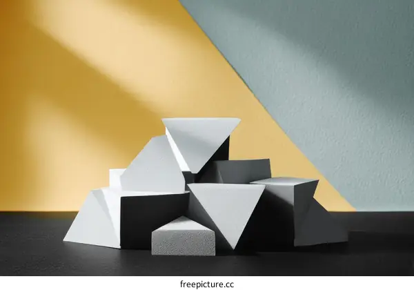 Abstract Geometric Shapes Display Platform