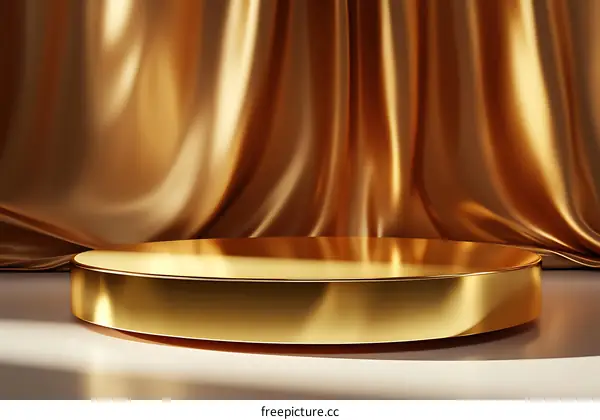 Luxury Gold Product Display Podium