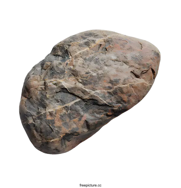 [Transparent Background PNG]Close up of a Grey and Brown Rock