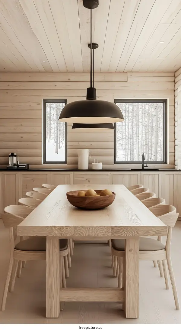 Modern Scandinavian Dining Room Interior Design