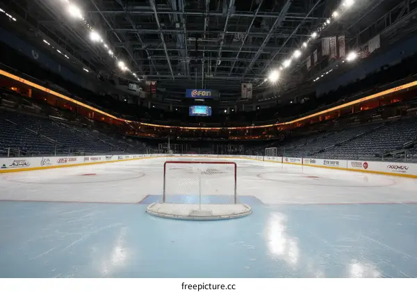Empty Hockey Arena, Ice Rink, Sport Facility