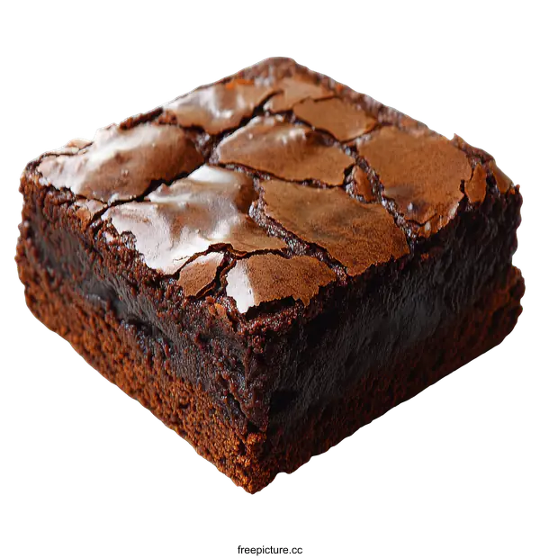 [Transparent Background PNG]Delicious Square Brownie Dessert