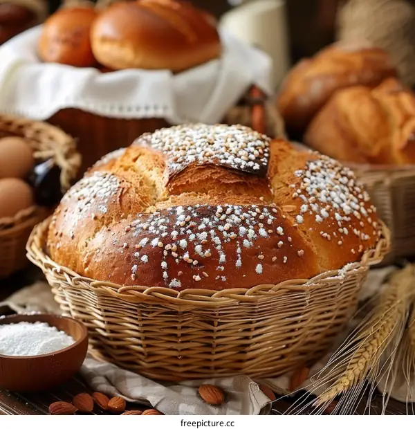 Assortment of delicious baked goods