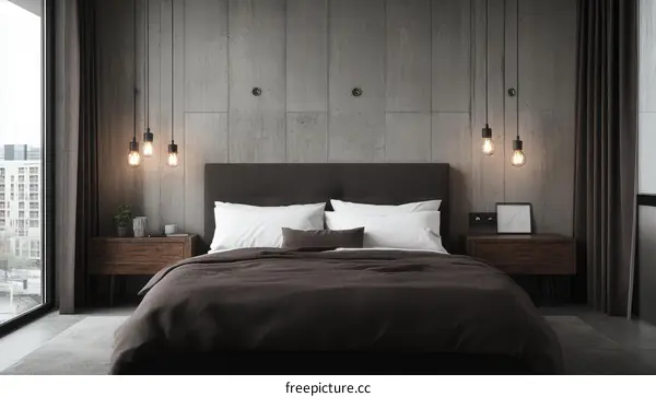 Modern Bedroom Interior Design Illustration