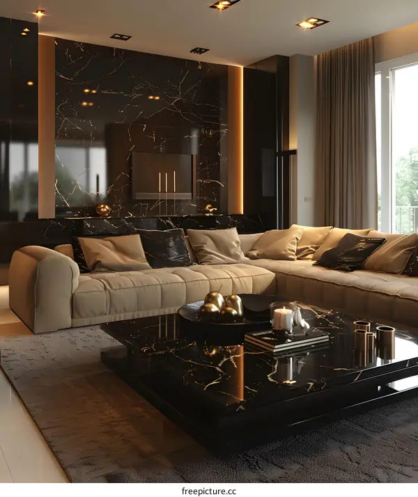 Modern luxury living room design