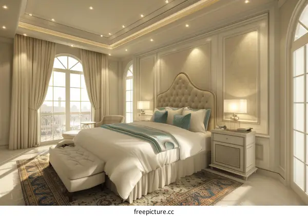 Luxury Bedroom Interior Design Illustration
