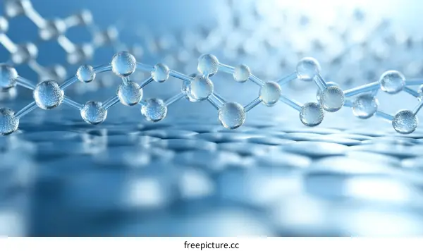 Abstract Molecular Structure Illustration