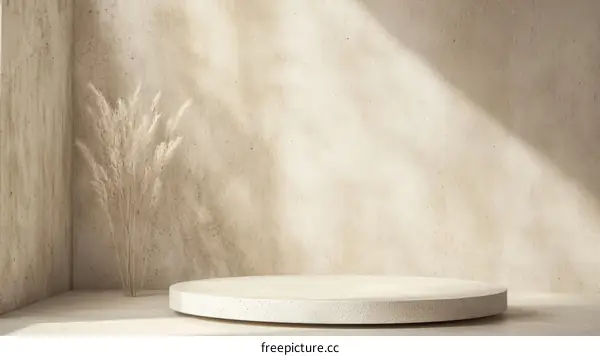 Beige Minimalist Product Display Background