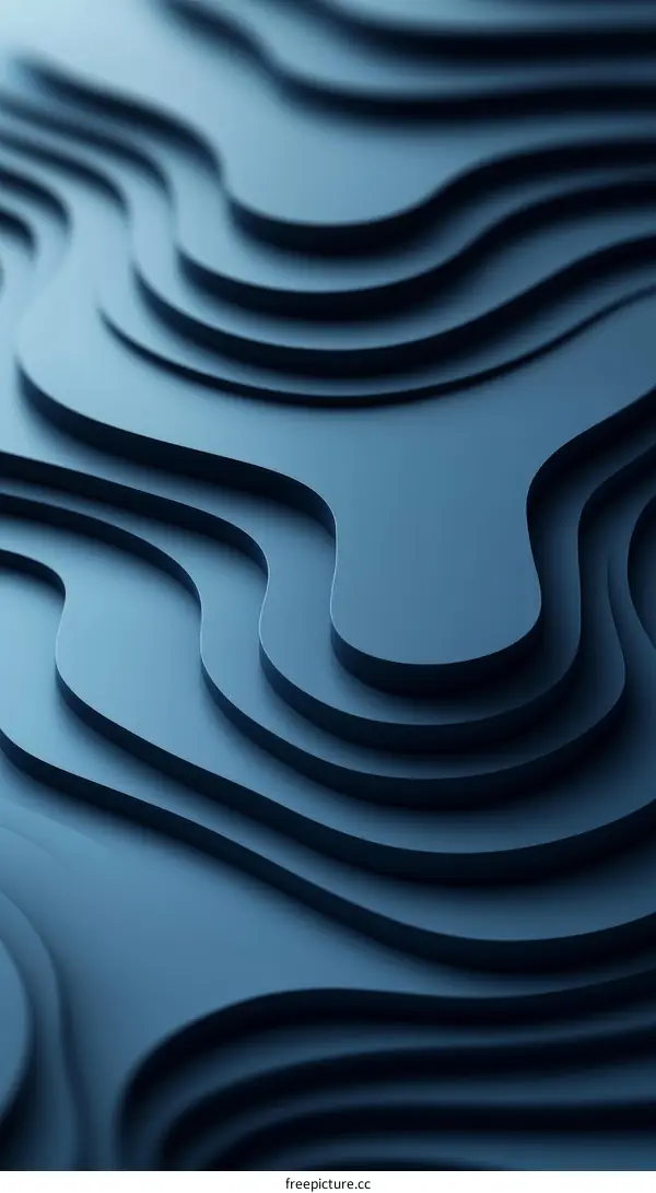 Abstract 3D Topographic Relief Design