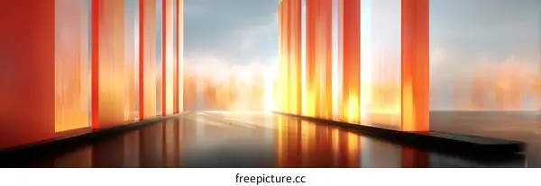 Abstract Modern Architectural Interior Design