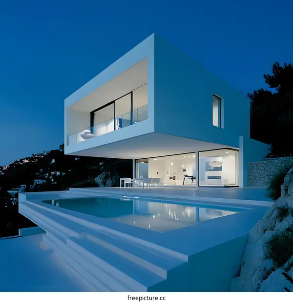 Modern House with Infinity Pool in the Hills