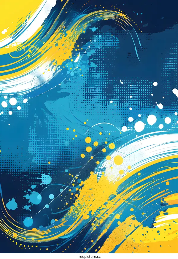 Blue and yellow abstract background
