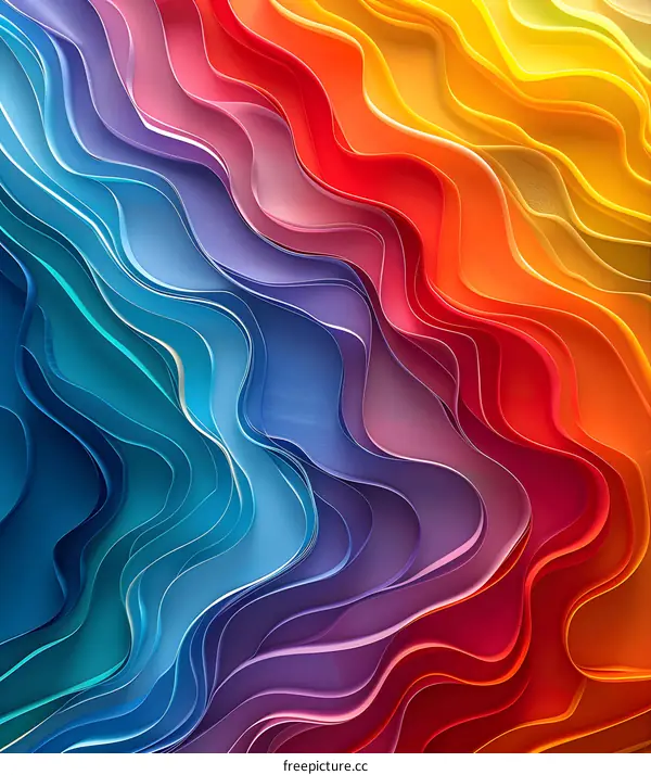 Colorful abstract waves