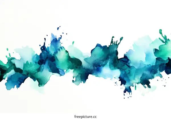 Abstract Watercolor Splatter Art Background