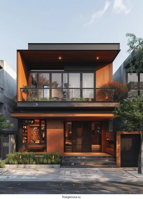 Modern House Facade Architecture Design