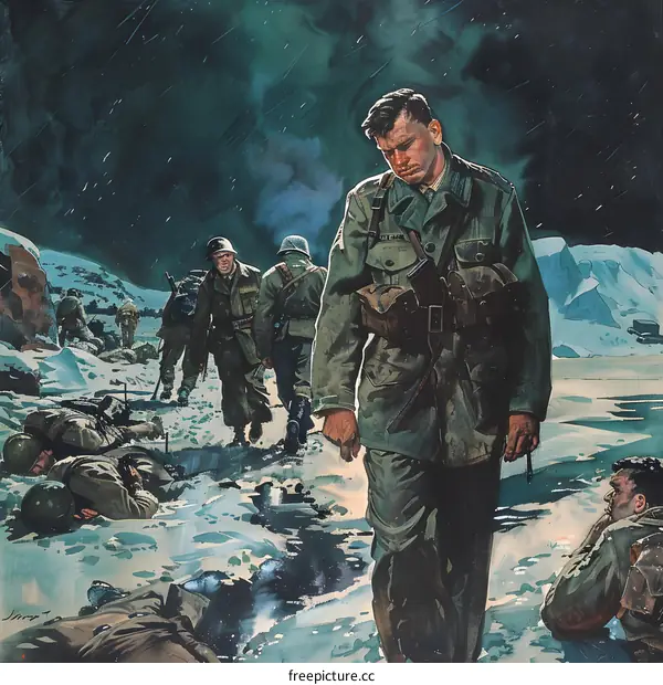 Weary Warriors Struggle Through the Snow