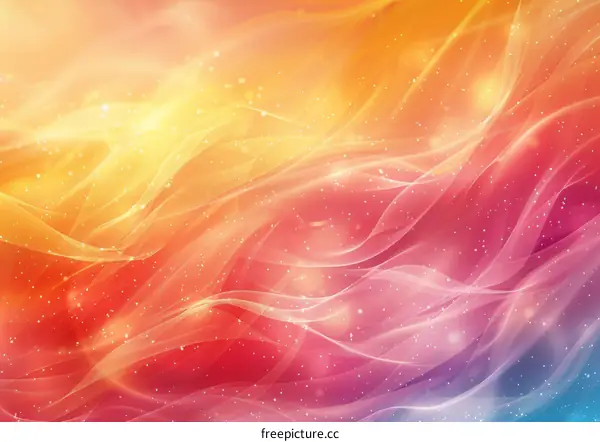 Abstract Colorful Wavy Patterns Background