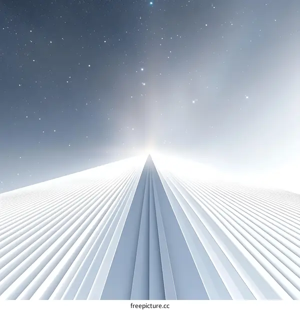 Abstract Futuristic Pathway to the Stars