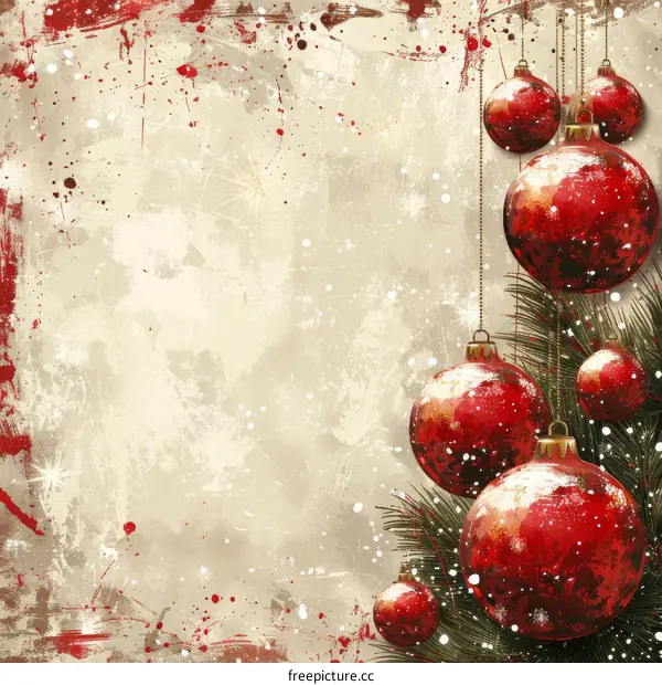 Christmas Decoration Ornaments and Gift in Red and Green