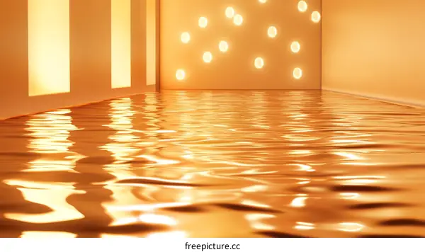 Golden Liquid Room Interior Design