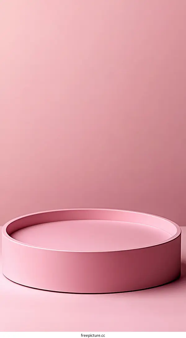 Pink Round Display Platform