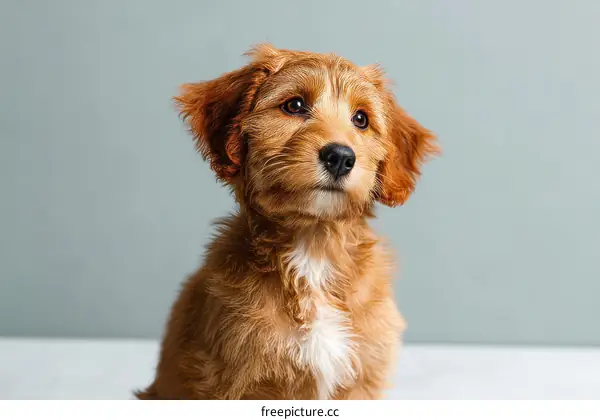 Adorable Puppy Portrait Against a Soft Background