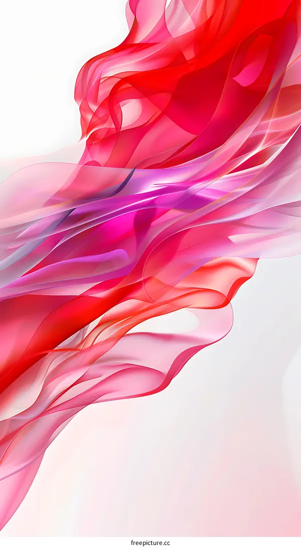 Abstract Pink and Red Swirling Design