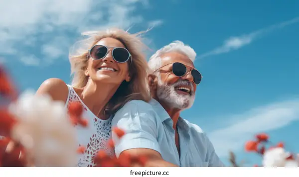 Retired Couple Enjoying Sunshine