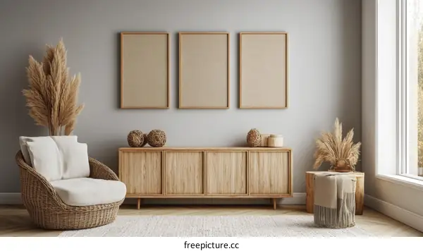 Modern Boho Living Room Interior Design