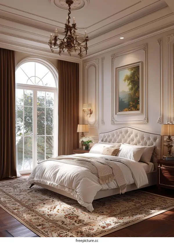 Luxury Bedroom Interior Design with Elegant Furniture and Decor