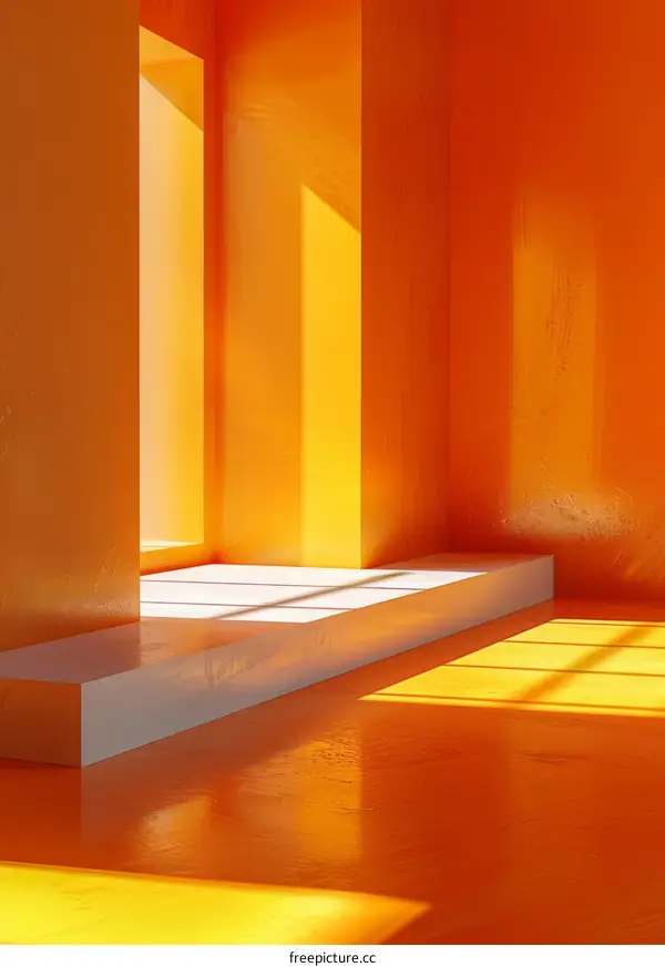 Abstract Orange Interior Design