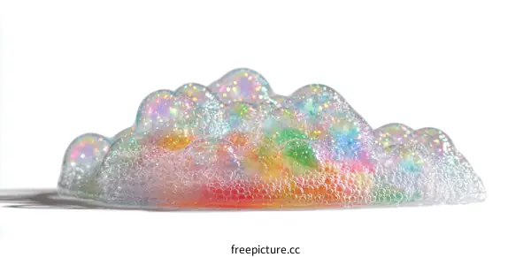 Colorful Soap Bubbles and Foam