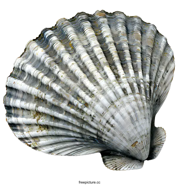 [Transparent Background PNG]A close-up image of a seashell against a white background