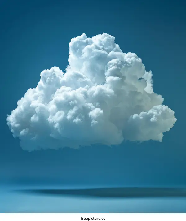 A Large Cloud in a Clear Blue Sky