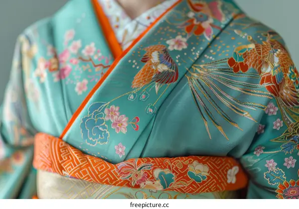 Elegant Geisha in Traditional Kimono