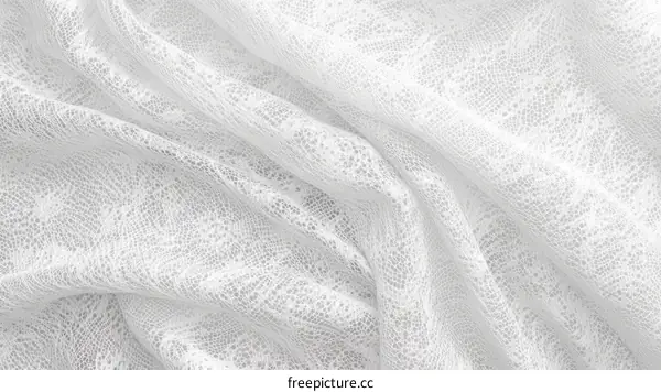 Elegant White Lace Fabric Texture