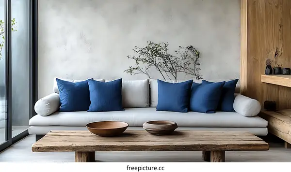 Modern Minimalist Living Room with Neutral Tones