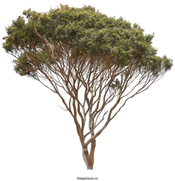 [Transparent Background PNG]Green Tree Isolated on White Background