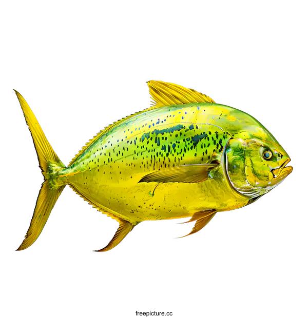 [Transparent Background PNG]Yellowfin tuna isolated on white background