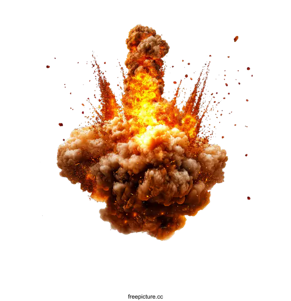 [Transparent Background PNG]Explosive Blast Explosion Effect