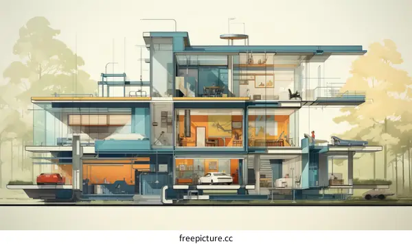 The Modern Glass House of the Future
