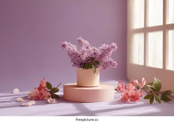 Elegant Spring Flowers in a Vase