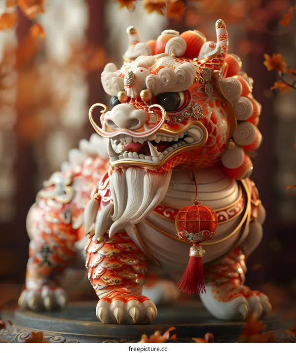 Chinese lion dance