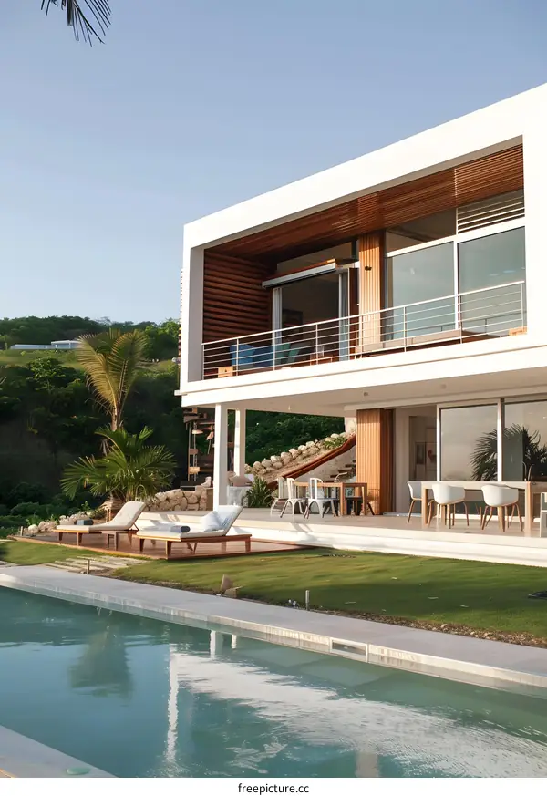 Modern Tropical Villa with Infinity Pool and Panoramic Ocean Views