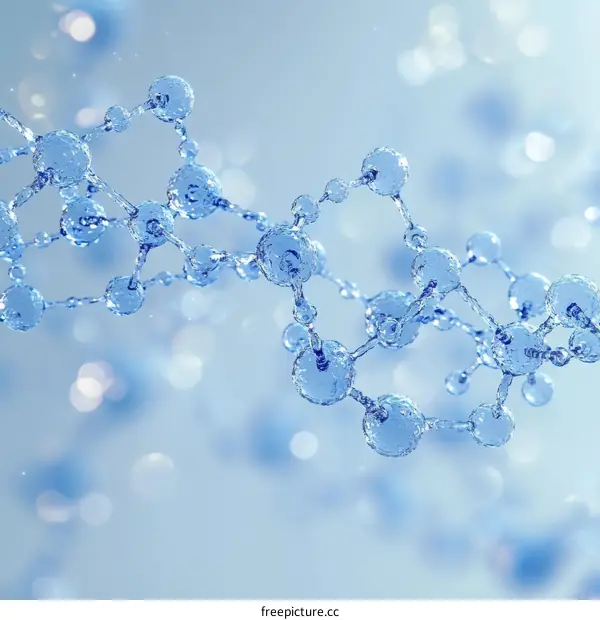 Abstract Molecular Structure Illustration