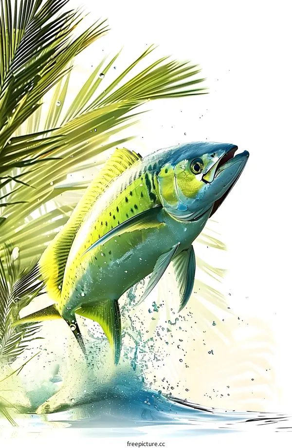 Mahi Mahi Jumping Out of Water