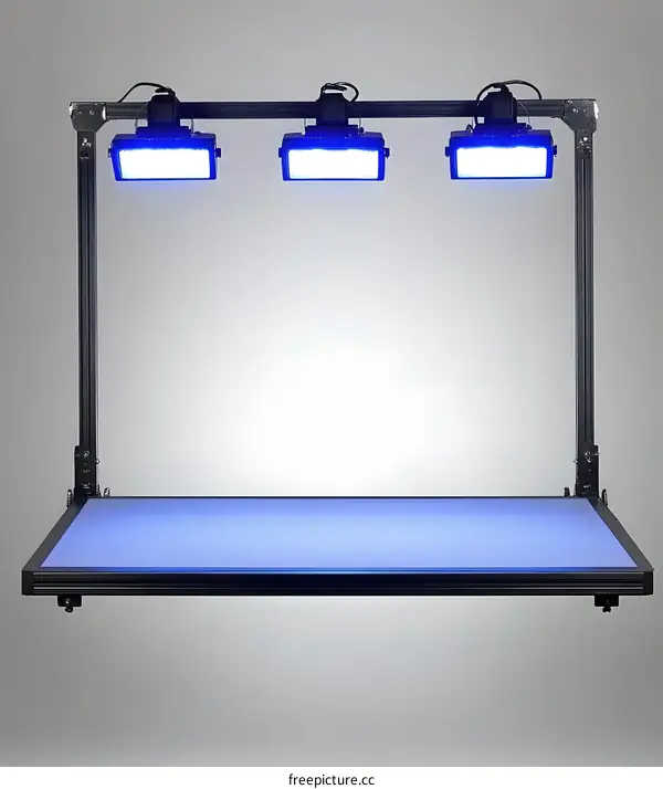 Three Light Studio Photography Table