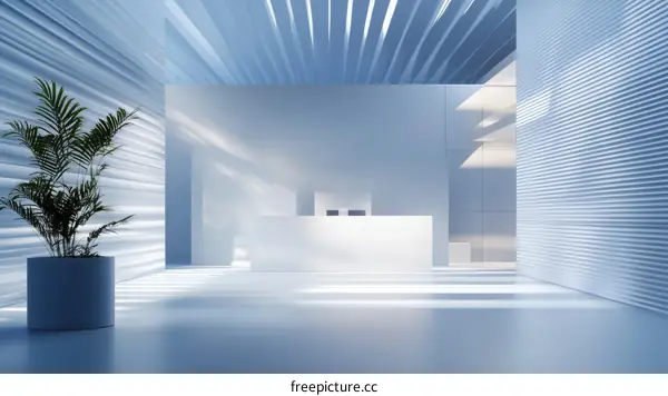 Modern Minimalist Lobby Interior Design